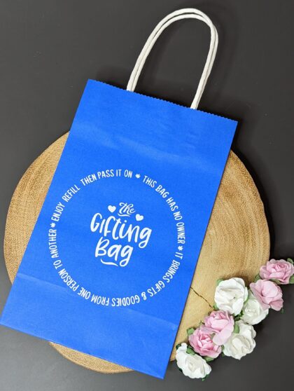 Blue Reusable Gift Bag