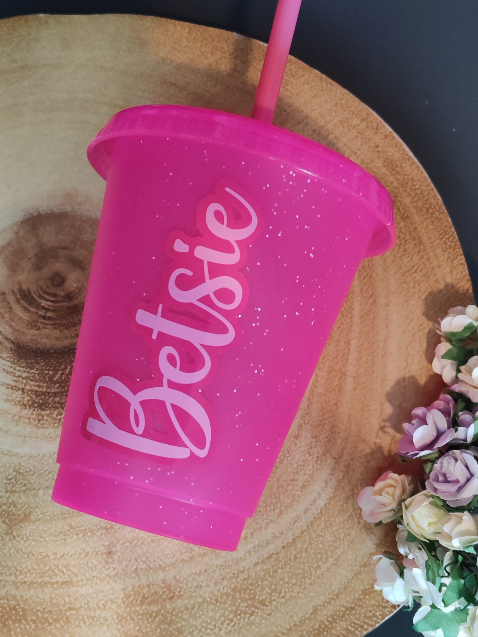 Personalised Sparkly 16oz Cold Cup - Image 3