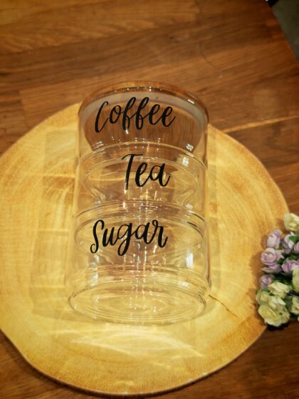 Coffee, Tea and Sugar Stacking Jars